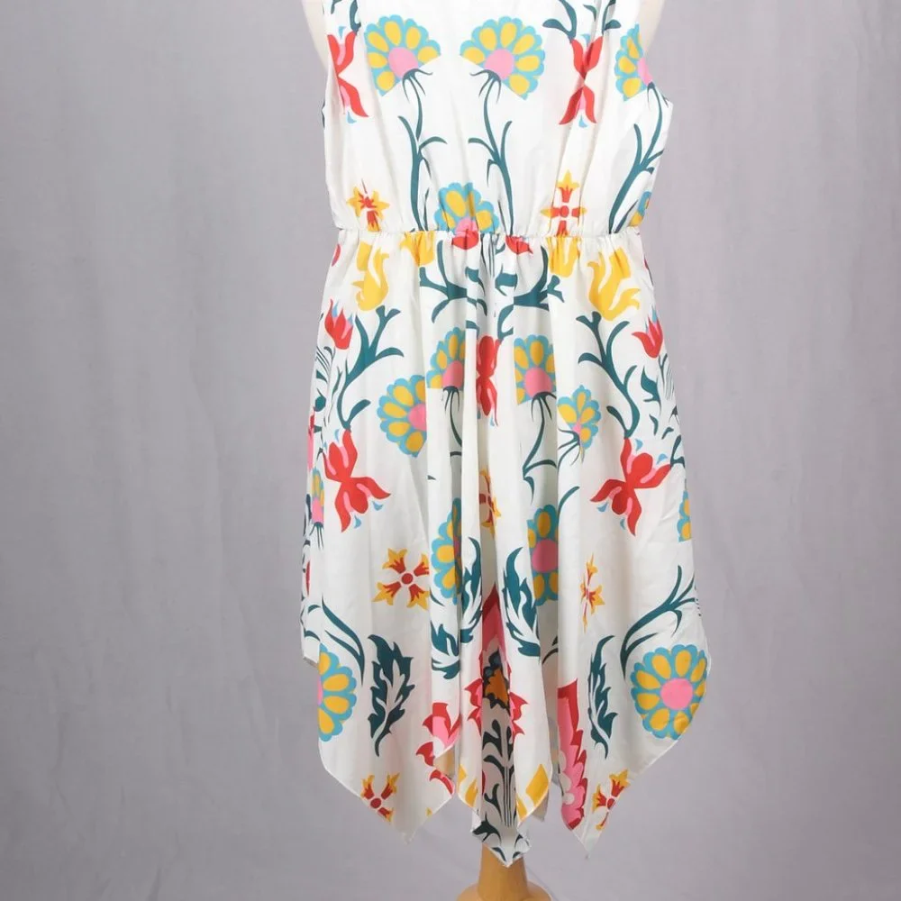 Sunny fashion,  Girls, Cream Floral A-Line Dress, Size 12 - Picture 3 of 6